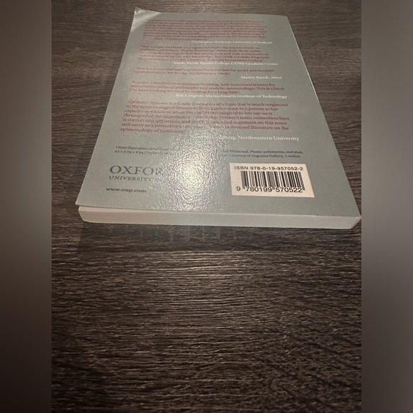 Epistemic Injustice Power and the Ethics Knowing Miranda Fricker 9780191519307 - Picture 3 of 3